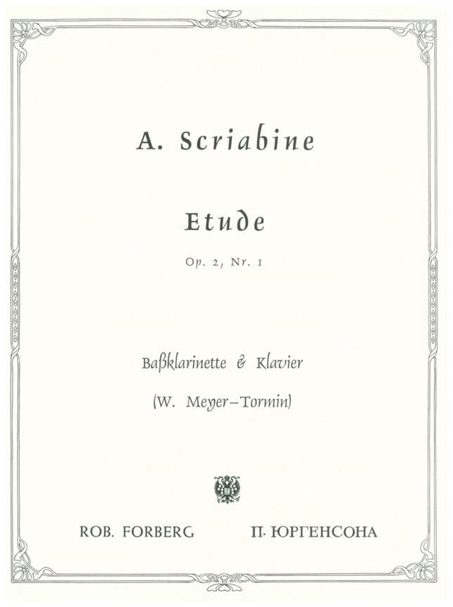 Etude, op.2,1